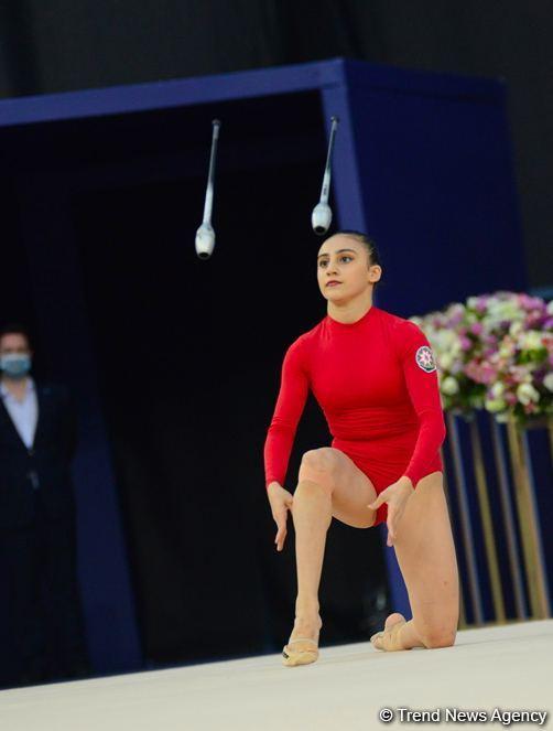 Azerbaijani gymnast reaches Rhythmic Gymnastics World Cup final [PHOTO] - Gallery Image