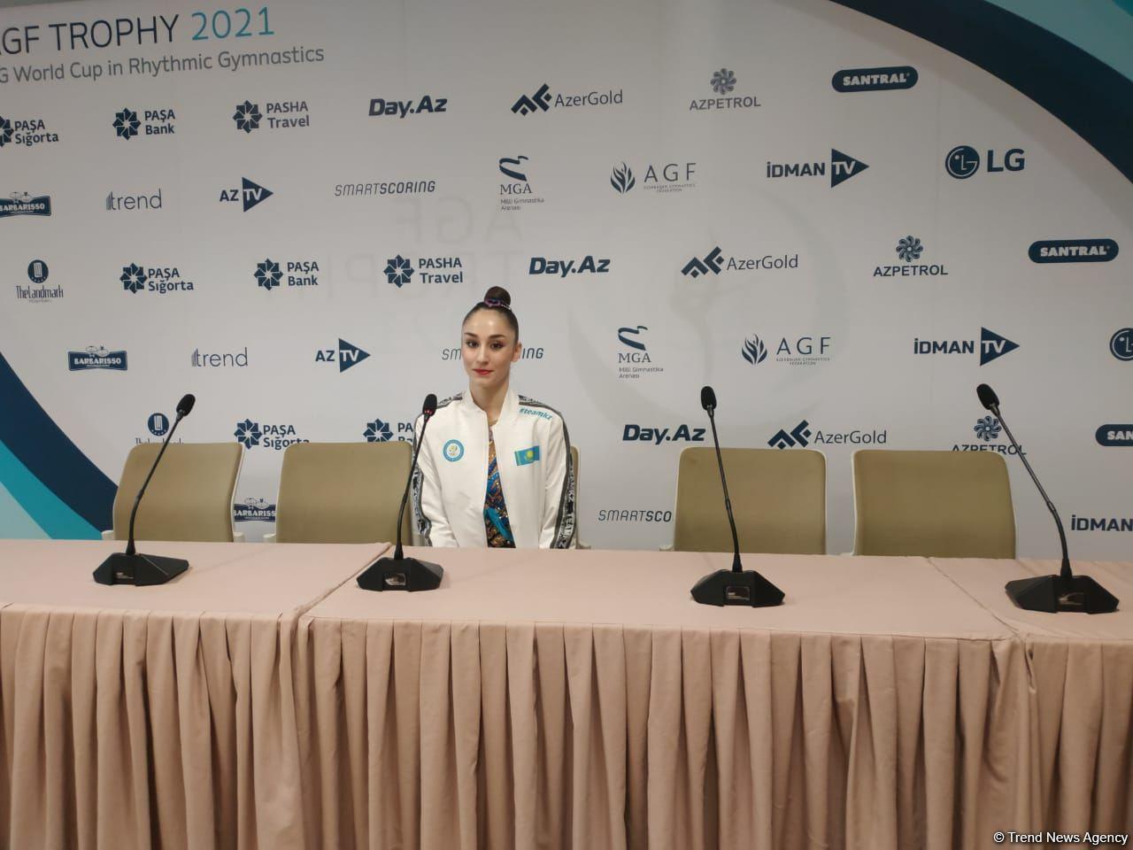 Kazakh gymnast shares impressions of Rhythmic Gymnastics World Cup taking place in Baku