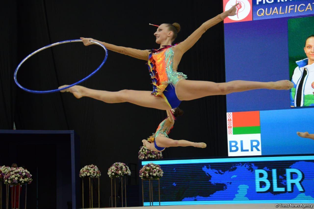 Group team competitions underway in Baku as part of Rhythmic Gymnastics