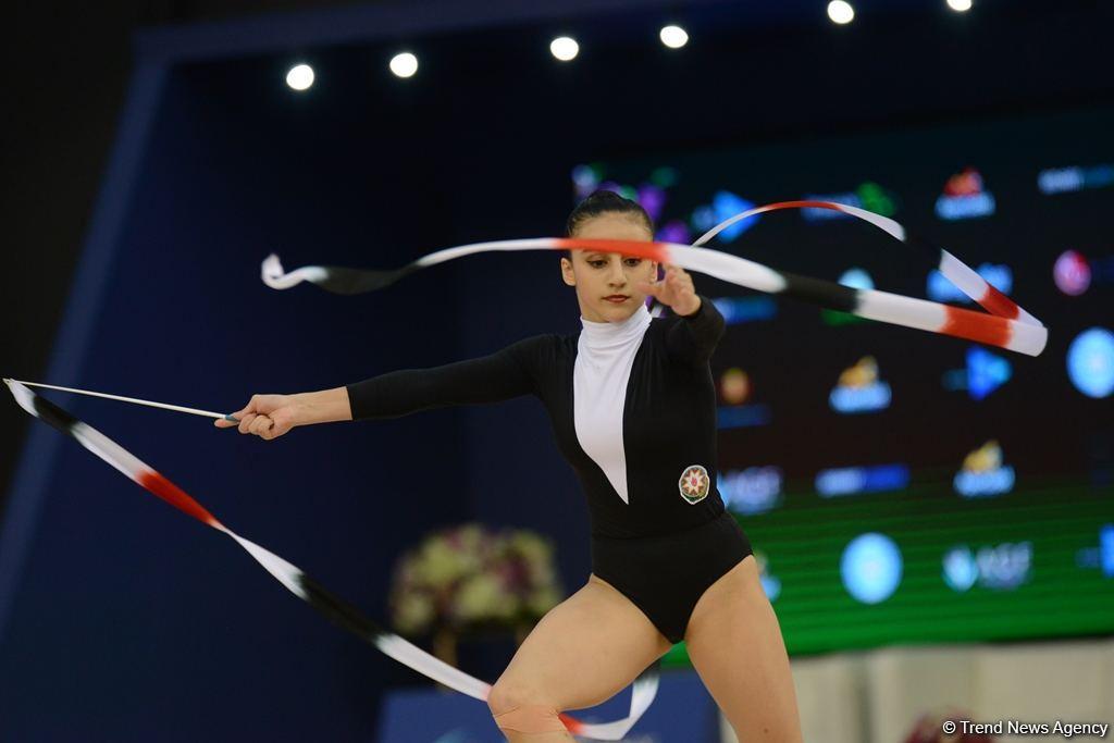 Azerbaijani gymnast reaches finals in exercise with ribbon as part of World Cup in Baku