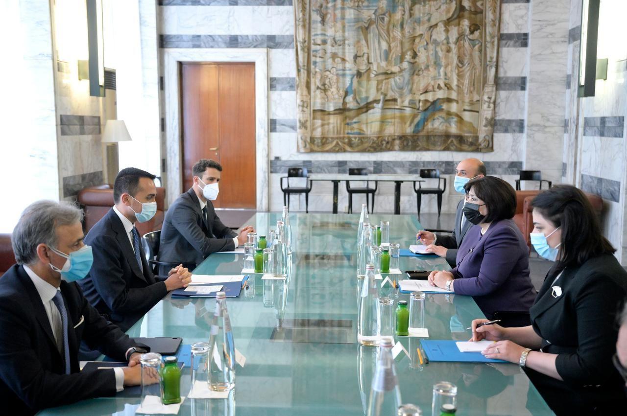 Speaker of Azerbaijani parliament, Italian minister exchange views on issues of mutual interest [PHOTO]