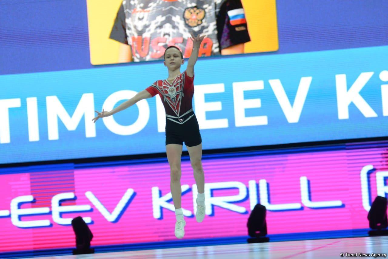 Finalists in individual program among men at Aerobic Gymnastics World Age Group Competition in Baku announced