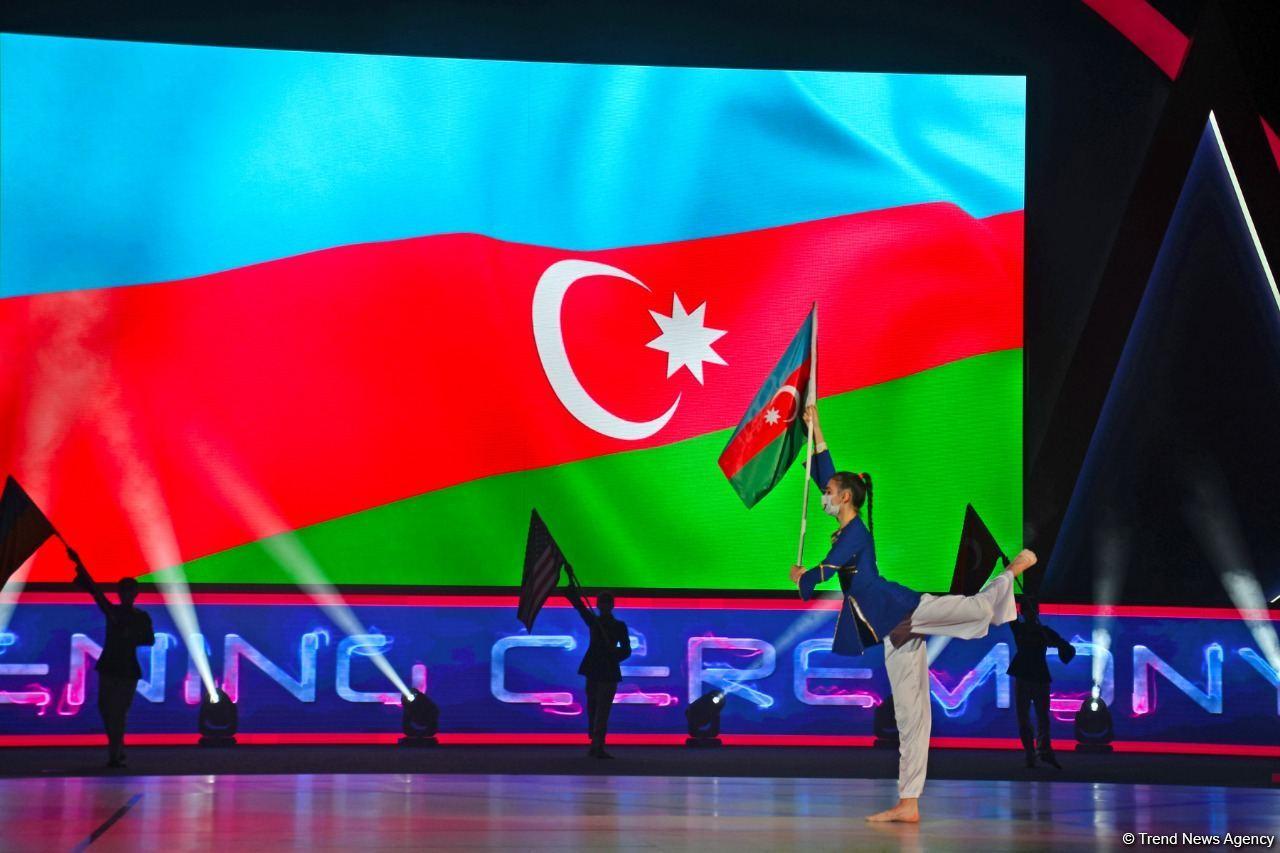 Baku hosts opening ceremony of Aerobic Gymnastics World Age Group Competition [PHOTO]