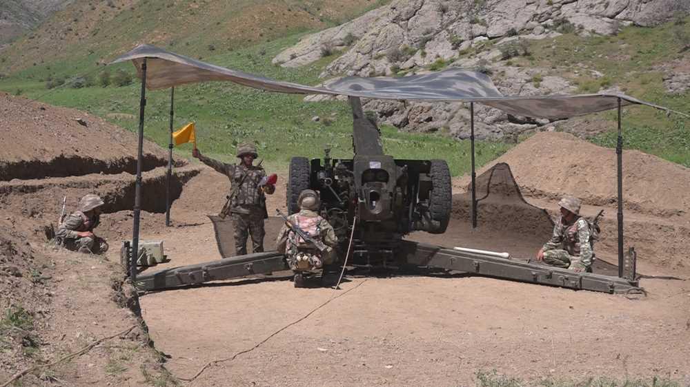 Nakhchivan garrison troops drills underway