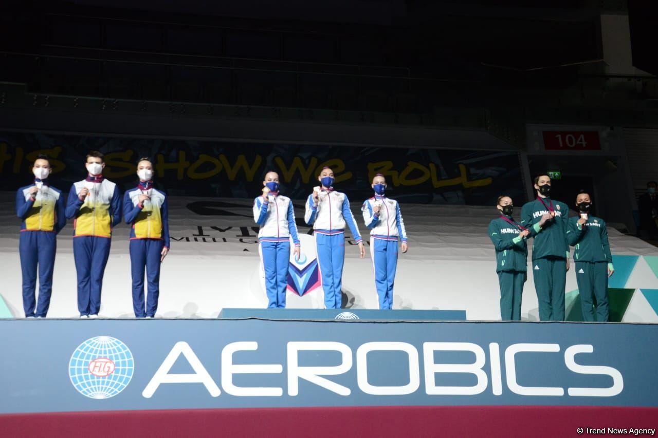 Aerobic Gymnastics World Age Group Competition winners awarded in Baku (PHOTO)