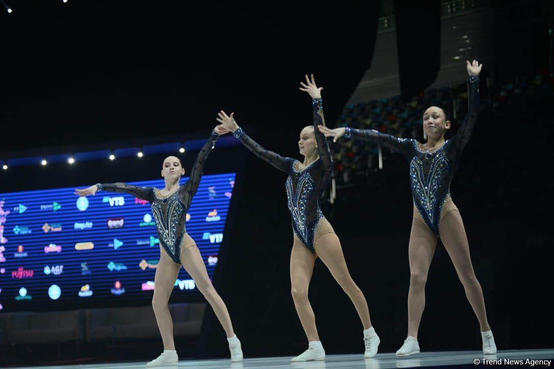 Russian trio takes first place at World Aerobic Gymnastics Competition in Baku