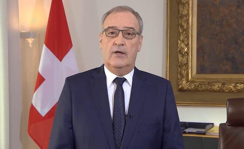 President of Swiss Confederation congratulates Azerbaijani counterpart