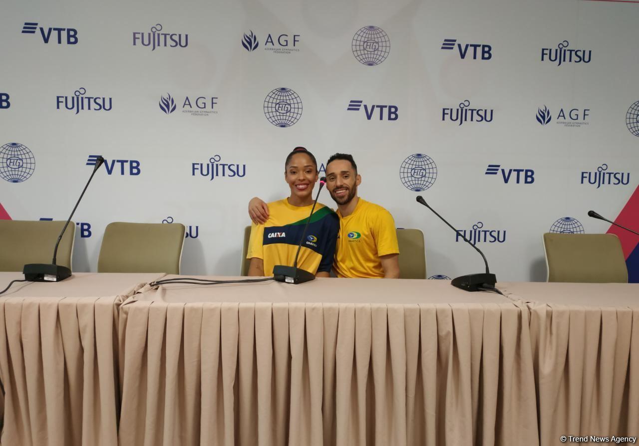 It is great happiness for us to come to Azerbaijan for World Championship - gymnasts from Brazil