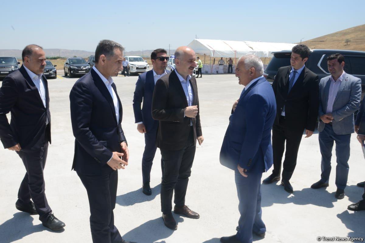 Azerbaijani, Turkish ministers review construction project of Ahmadbayli-Horadiz-Minjivan-Agband highway [PHOTO]