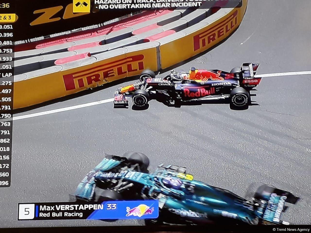 Red Bull Racing pilot crashes at F1 Azerbaijan Grand Prix in Baku