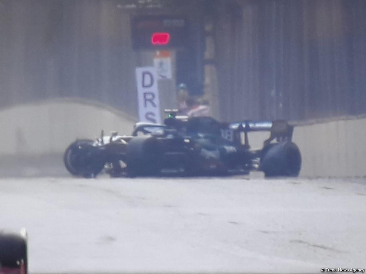 Lance Stroll crashes, out of F-1 Azerbaijan Grand Prix [PHOTO/VIDEO]
