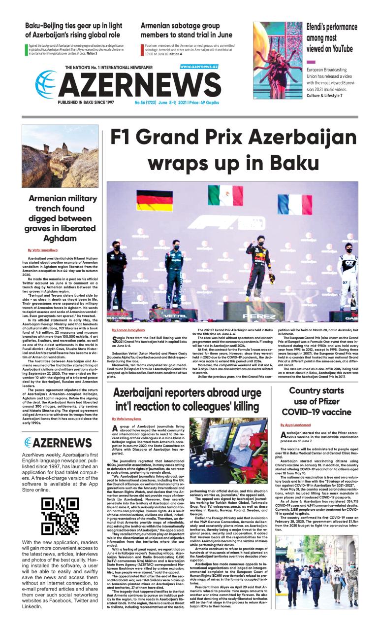 AZERNEWS releases another print issue