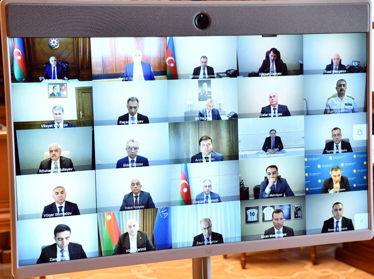 Azerbaijani Cabinet of Ministers discusses preparation for UEFA EURO 2020 in Baku [PHOTO] - Gallery Image