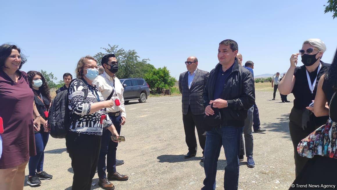 Visit of representatives of foreign diplomatic corps to Azerbaijani Aghdam begins [PHOTO]