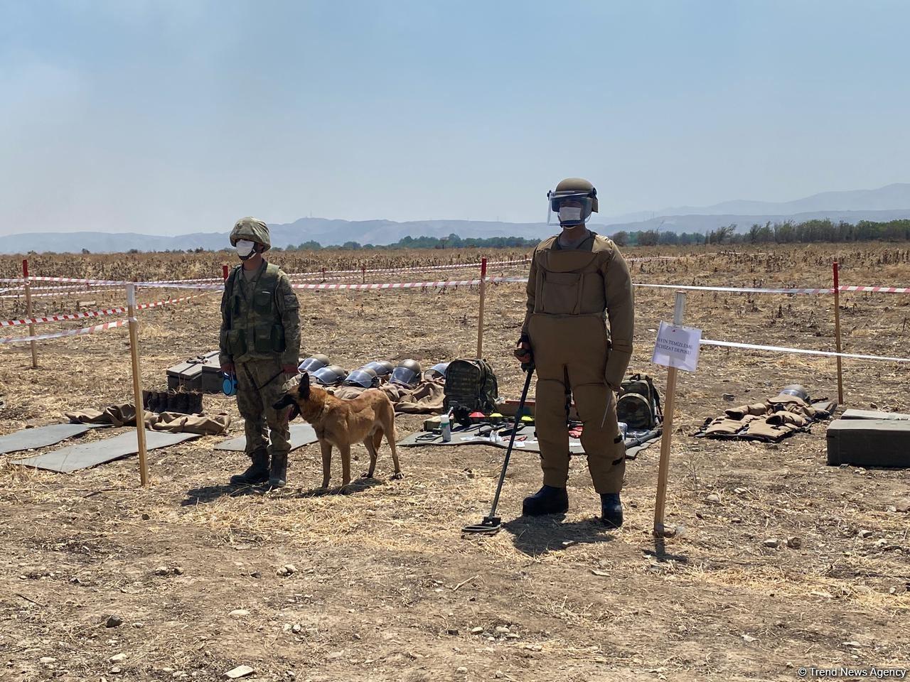 Azerbaijani journalists arrive in liberated Fuzuli to view de-mining process [PHOTO]