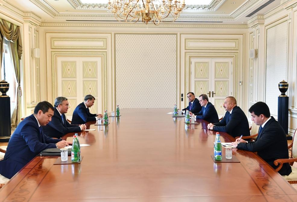 Aliyev receives Kazakh Deputy Prime Minister [UPDATE]