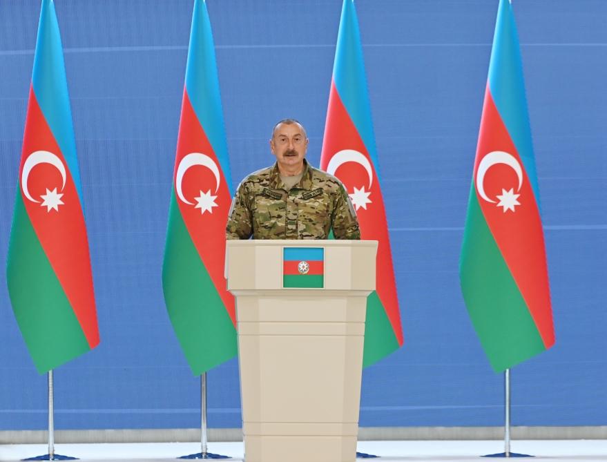 Aliyev: Armenia must determine borders with Azerbaijan as conflict is over [UPDATE]