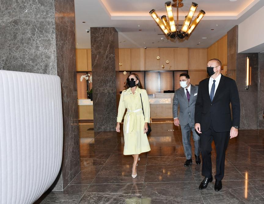 President Aliyev attends opening of Courtyard by Marriott Baku hotel [PHOTO]