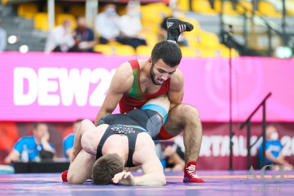 Azerbaijani wrestler crowned European champion [PHOTO]