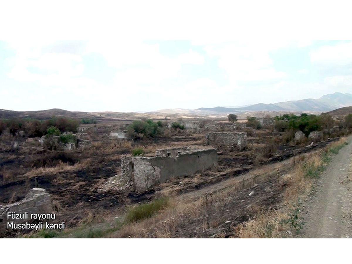 Azerbaijan shows footage from Fuzuli’s Musabayli village [VIDEO]