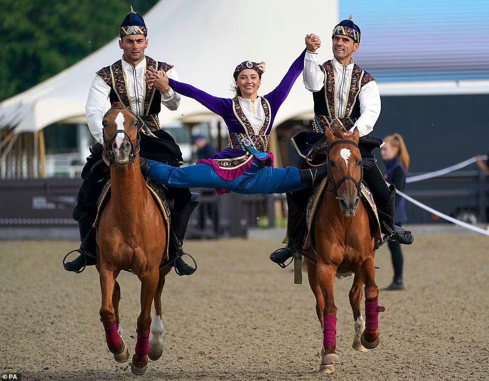 Azerbaijani trick riders impress audience at Royal Windsor Horse Show