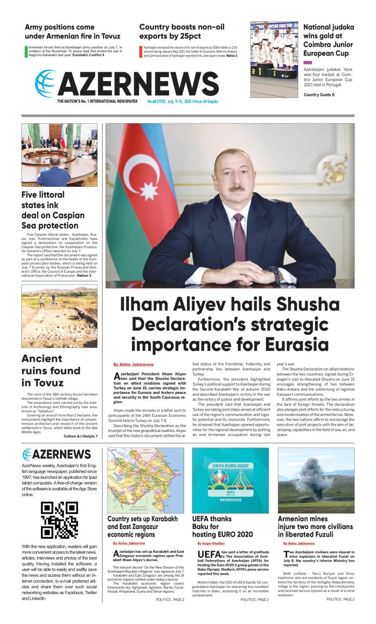 AZERNEWS releases another print issue