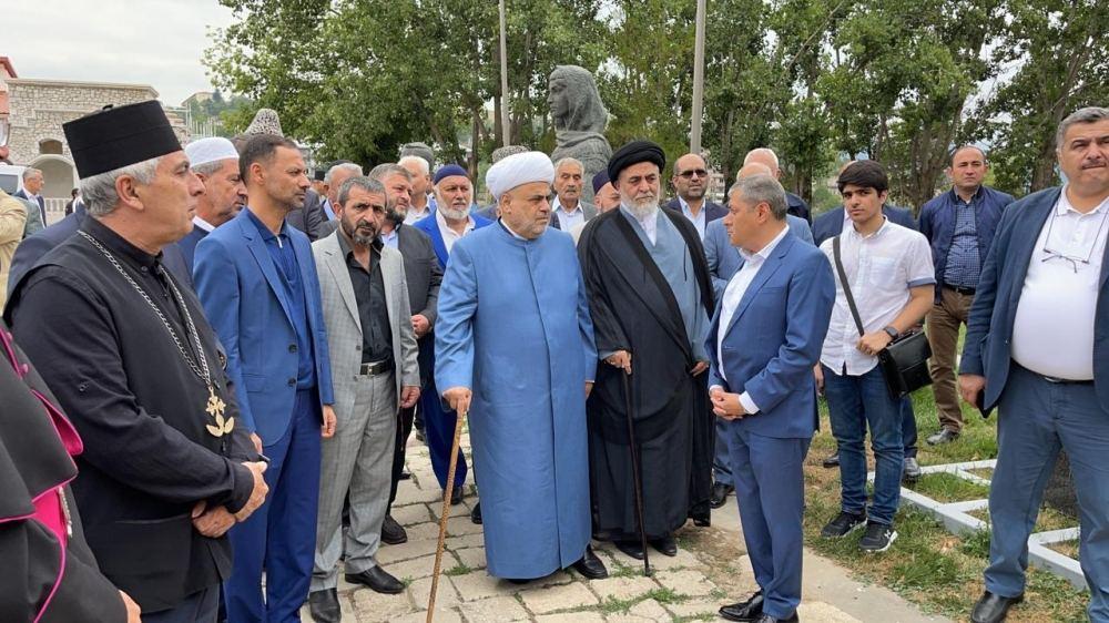 Heads of Azerbaijan's religious confessions visit mosques in Shusha [PHOTO] - Gallery Image