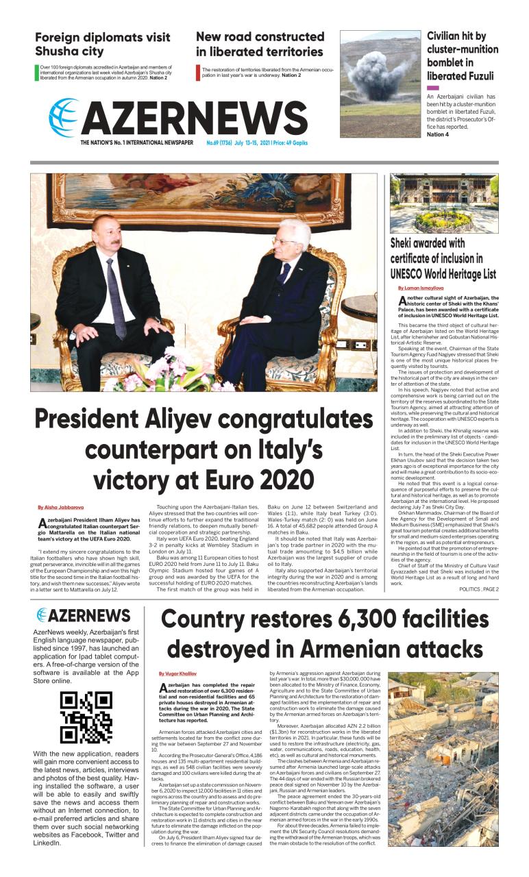 AZERNEWS releases another print issue