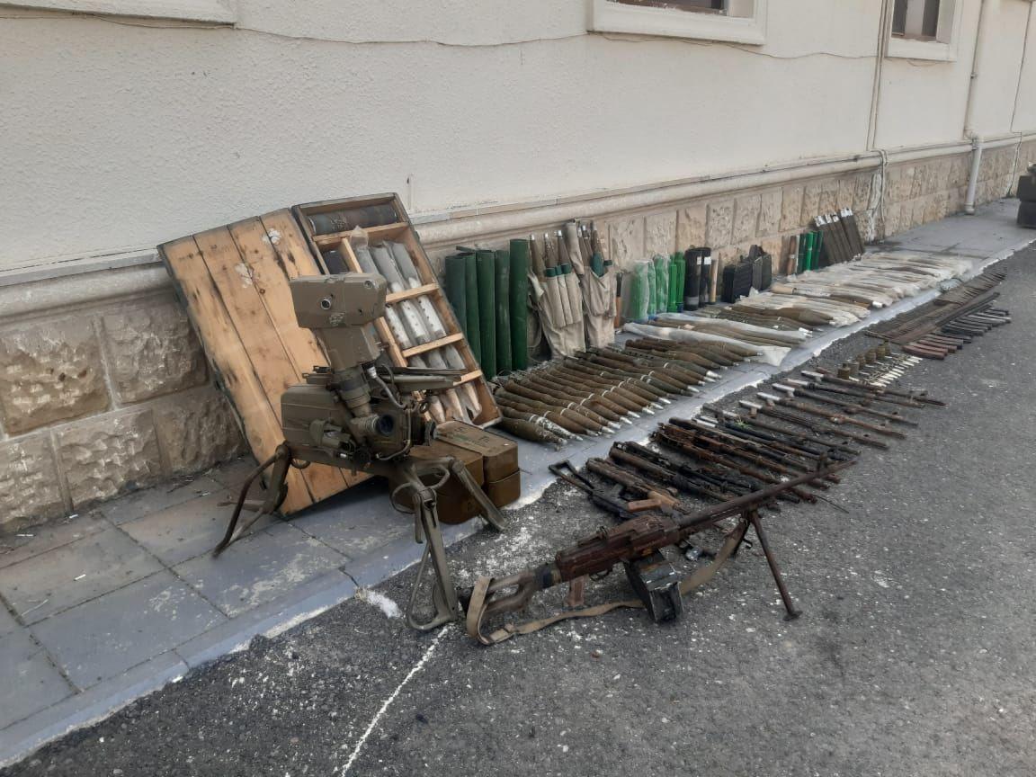 Numerous weapons left by Armenia found in Azerbaijan’s Fuzuli district [VIDEO]