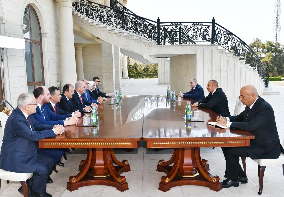 President Aliyev receives delegation led by first deputy chairman of Turkish AKP [PHOTO]