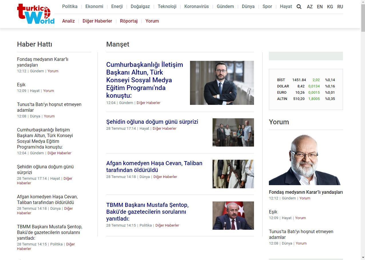 Turkic World media platform now available in two more languages [PHOTO]