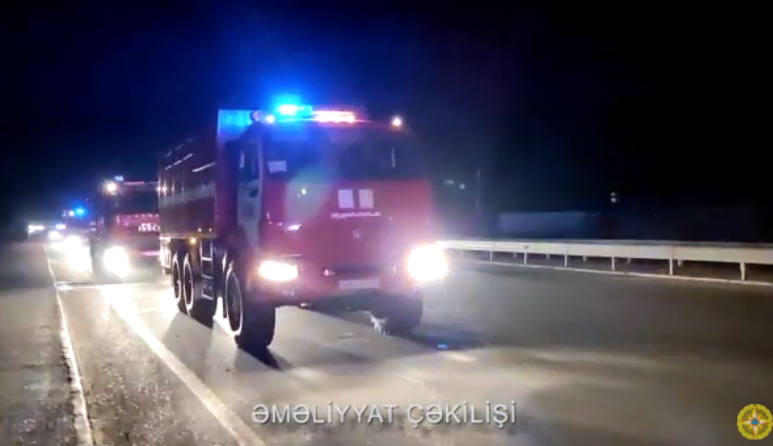 More Azerbaijani firefighters, rescuers leave for Turkey [VIDEO]