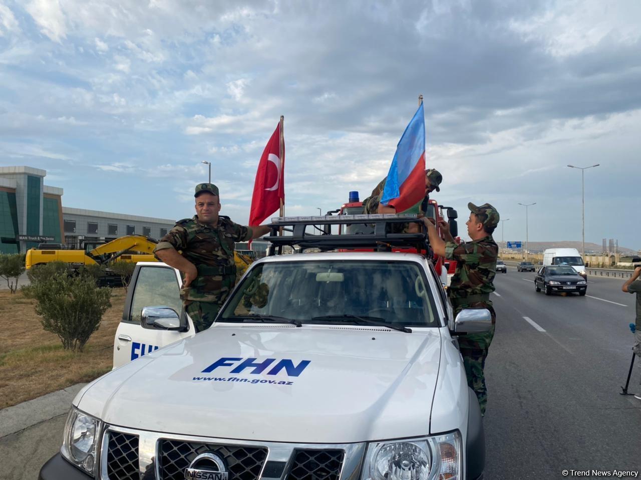 Third group of Azerbaijani fire, rescue forces to leave for Turkey today
