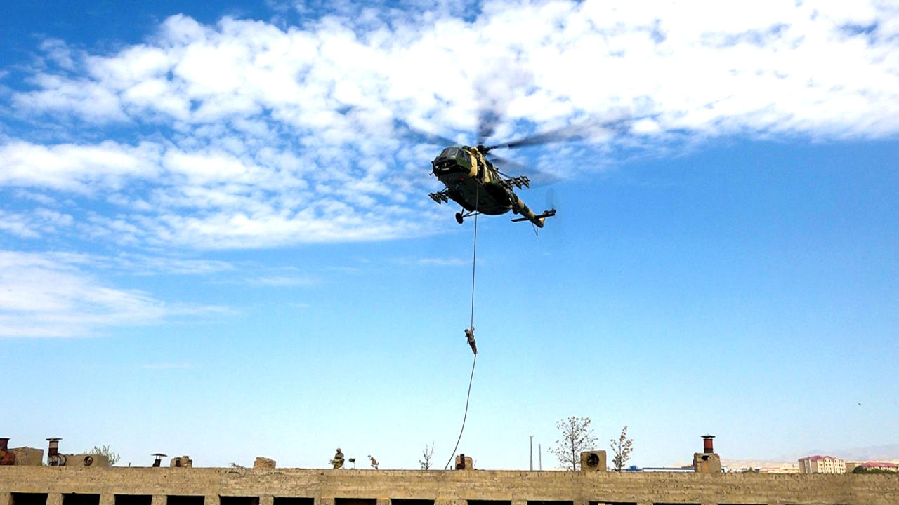 Nakhchivan garrison troops attend tactical drills