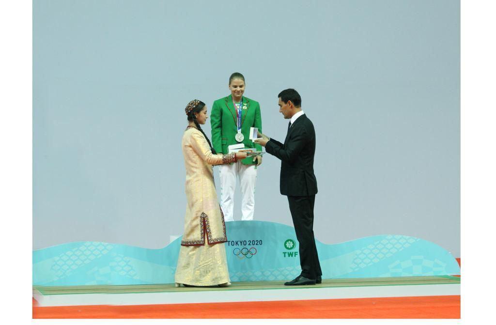 Honoring of the Olympic medalist of Turkmenistan took place in Ashgabat [PHOTO]