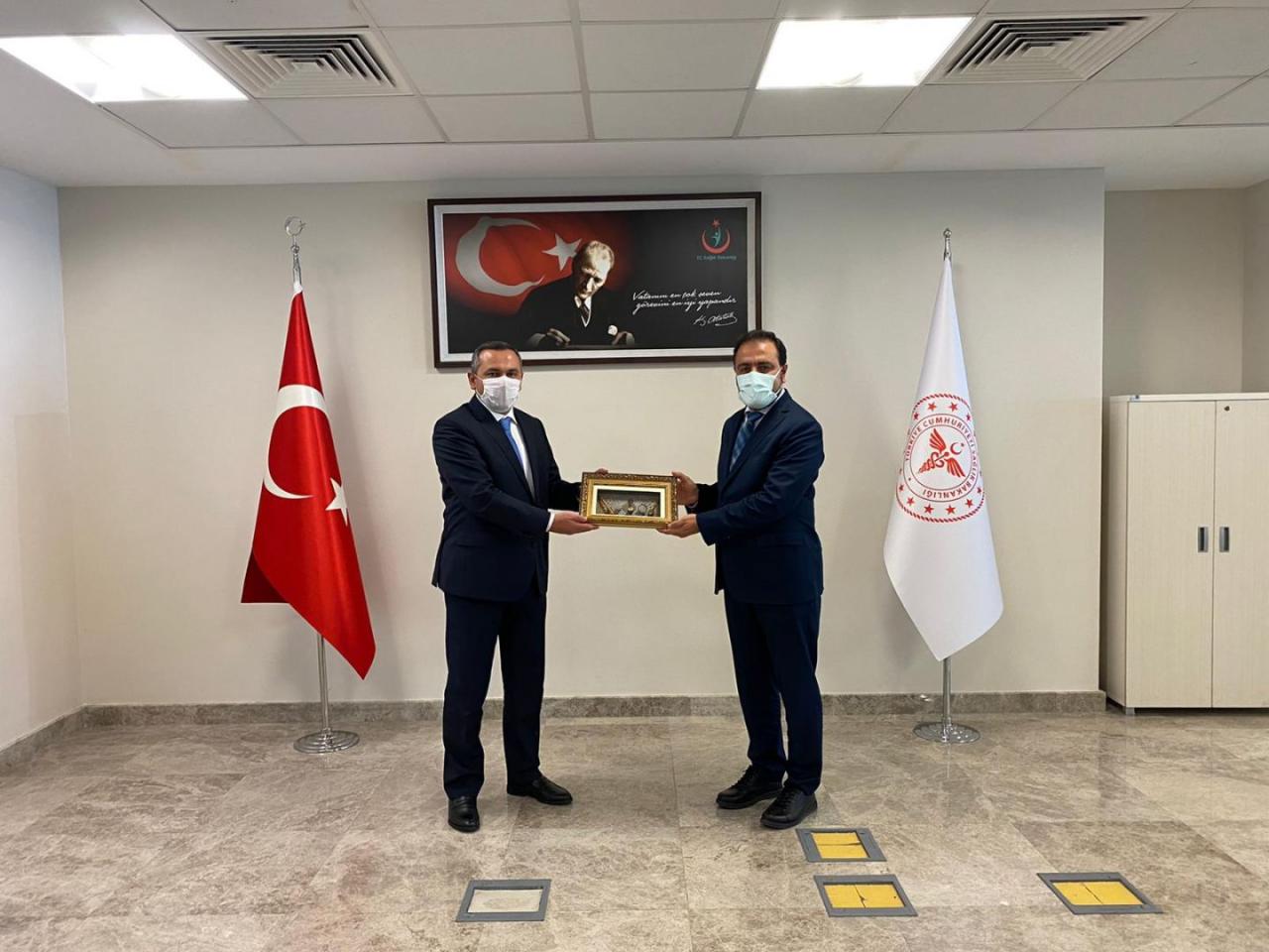 Head of Turkish Health Institutes Office meets with board chairman of TABIB [PHOTO]