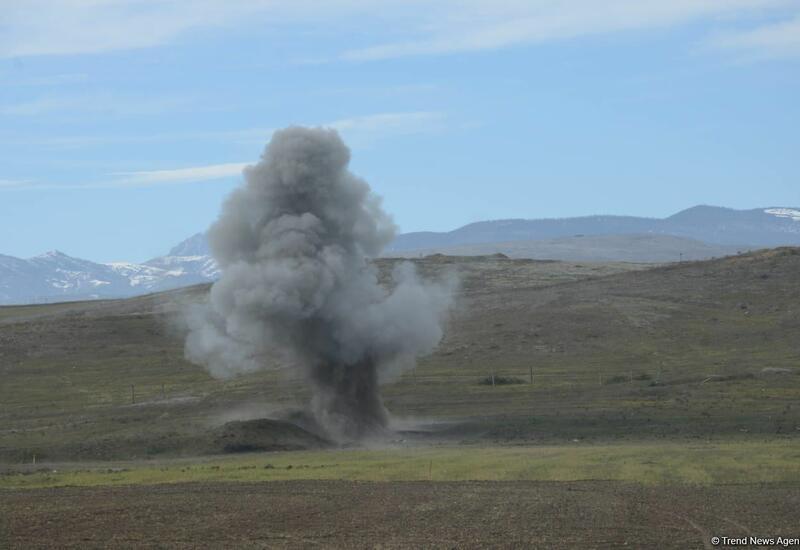 Azerbaijani civilian wounded in mine blast