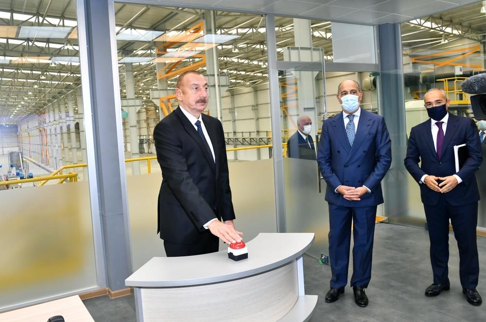 President Aliyev inaugurates industrial, civil facilities in Sumgayit [UPDATE]