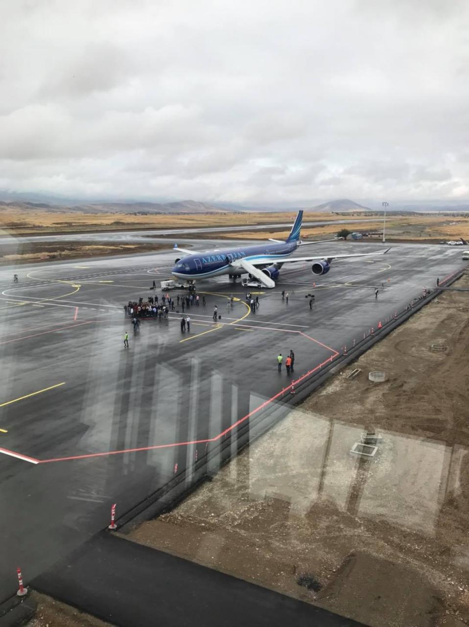 Azerbaijan Airlines' Karabakh aircraft lands at Fuzuli Airport - Gallery Image