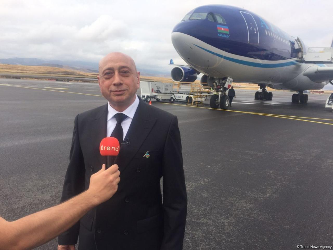 Hopefully will also participate in opening of airports in Azerbaijan’s East Zangezur – AZAL VP