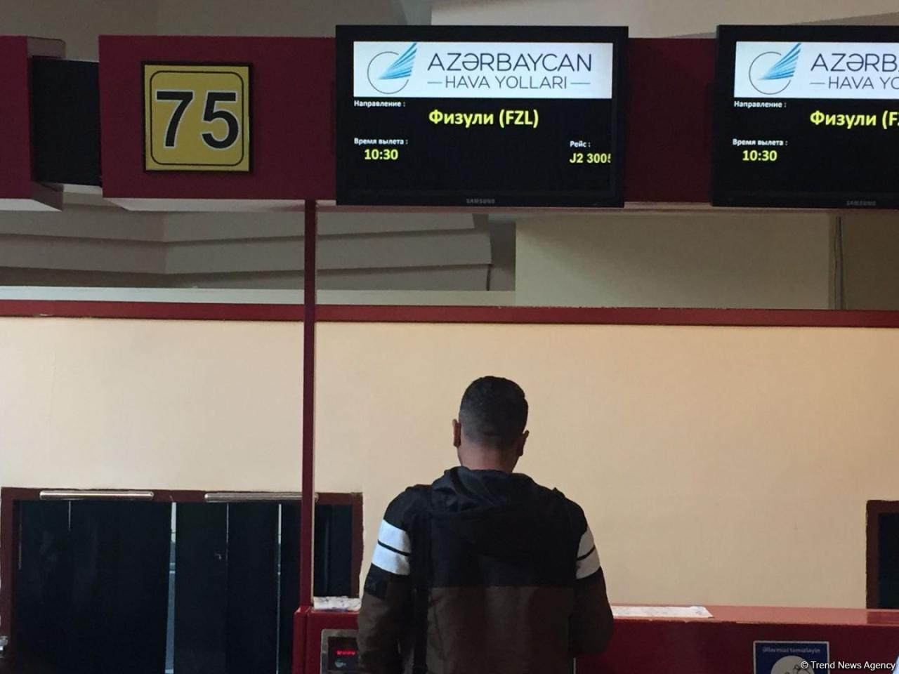 Photo of the day: Registration for Baku-Fuzuli flight in Azerbaijan