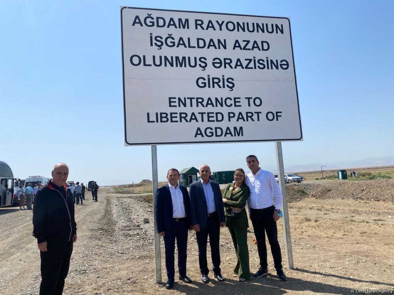 Turkic Council states' delegations in liberated Aghdam [PHOTO]