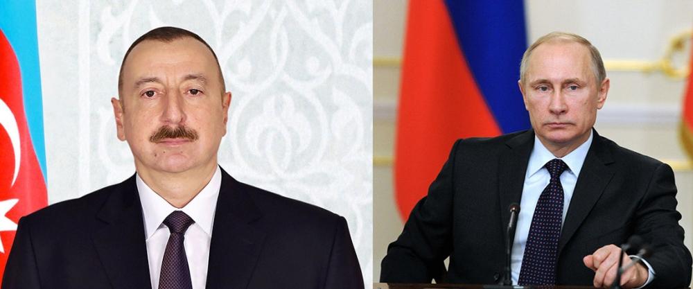 Aliyev, Putin eye strategic partnership, United Russia election victory