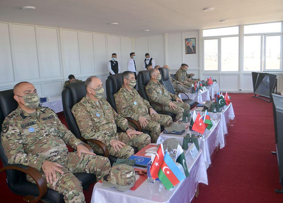 Military officials from Azerbaijan, Turkey, Pakistan observe "Three Brothers - 2021" exercises [PHOTO]