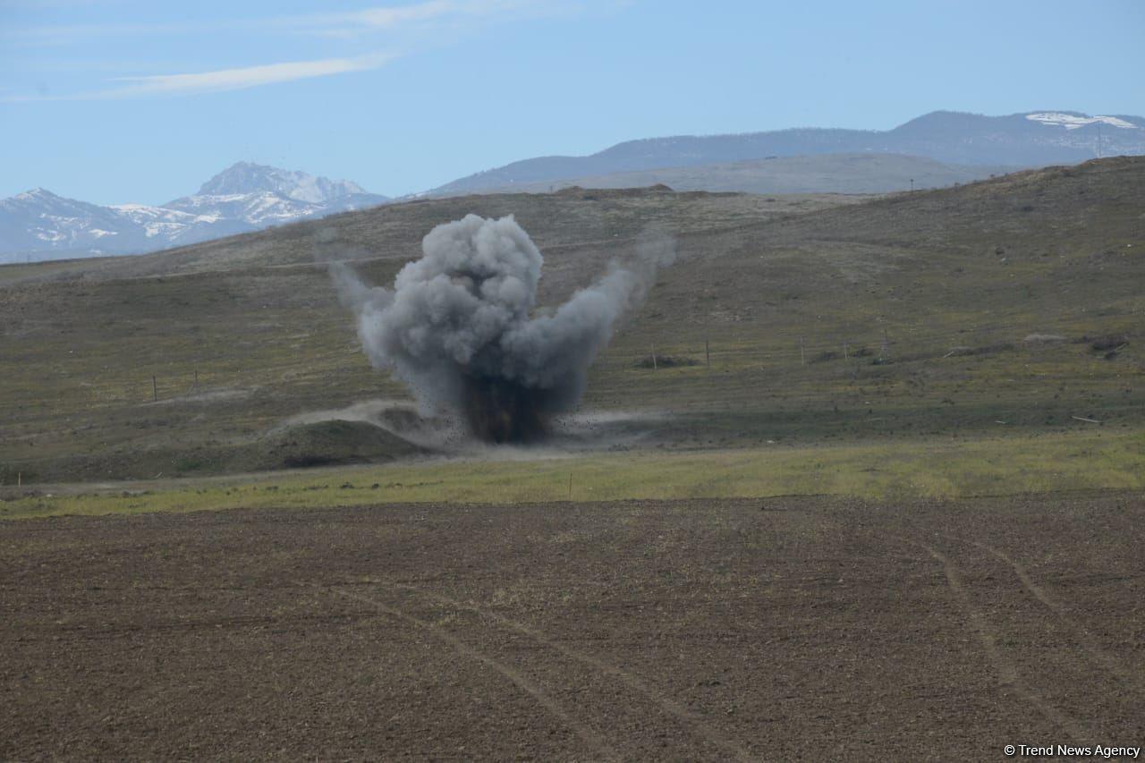 Azerbaijani civilian wounded in mine explosion