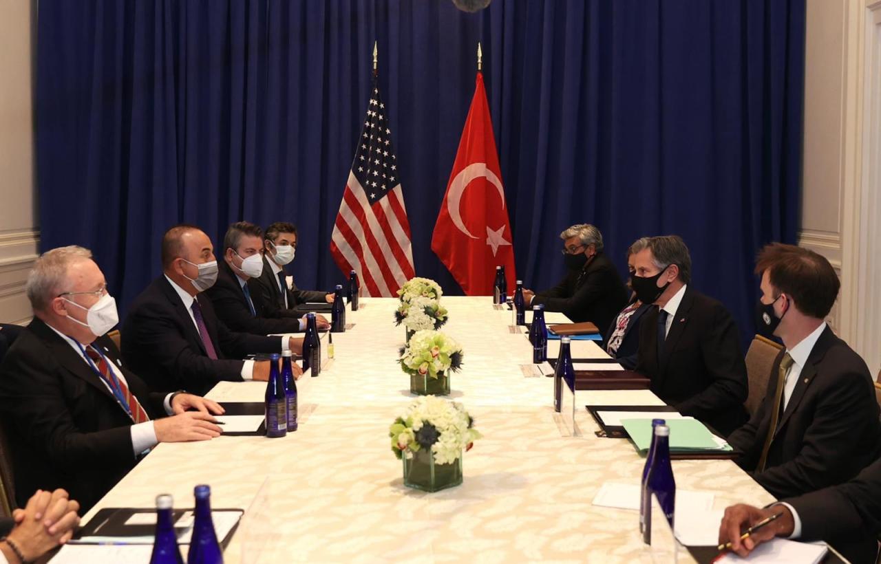 Turkish FM talks situation in South Caucasus with US Secretary of State