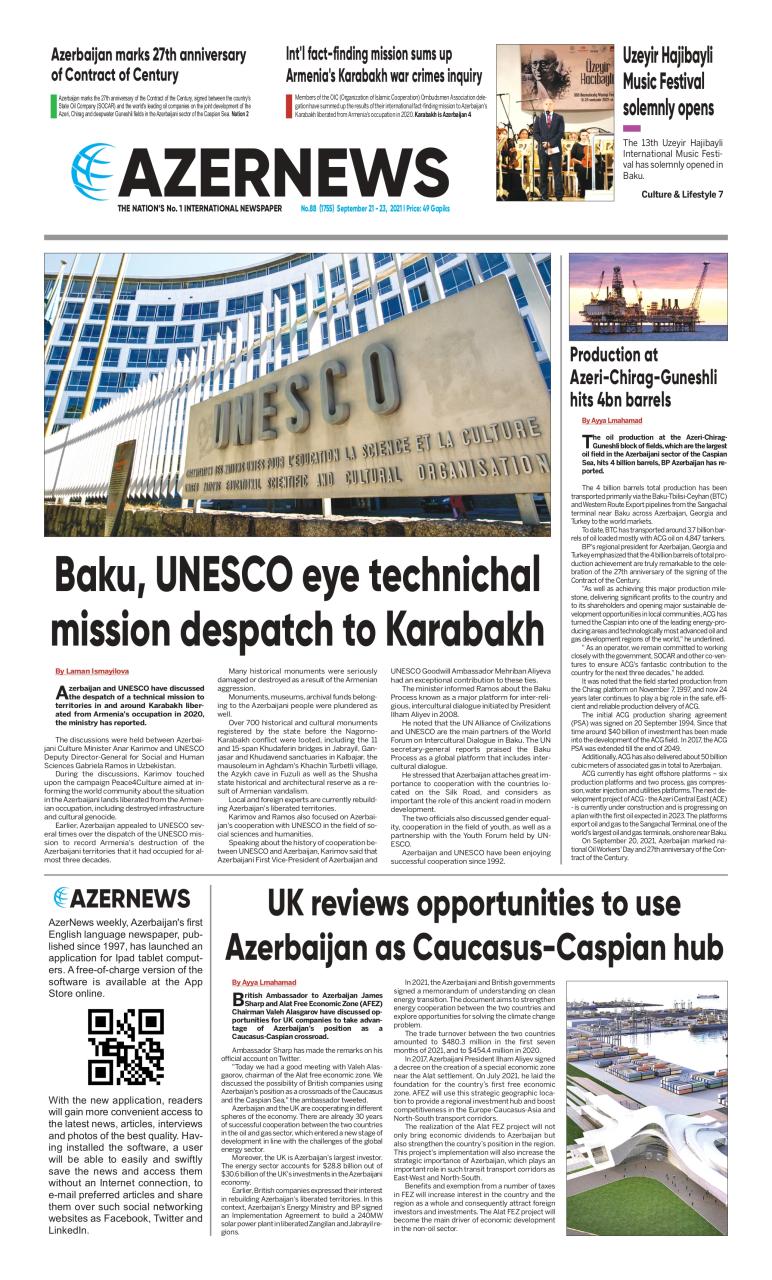 AZERNEWS releases another print issue