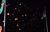3,000 sky lanterns launched from Memorial Complex of Patriotic War in Baku <span class="color_red">[PHOTO]</span>