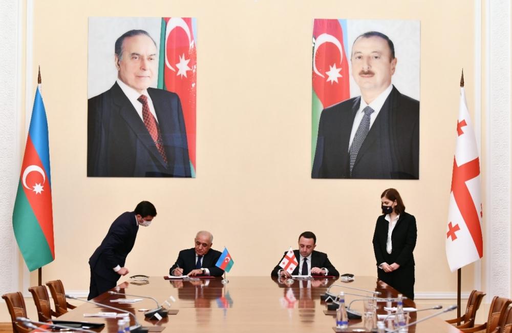 Azerbaijan, Georgia ink cooperation accords [PHOTO] - Gallery Image