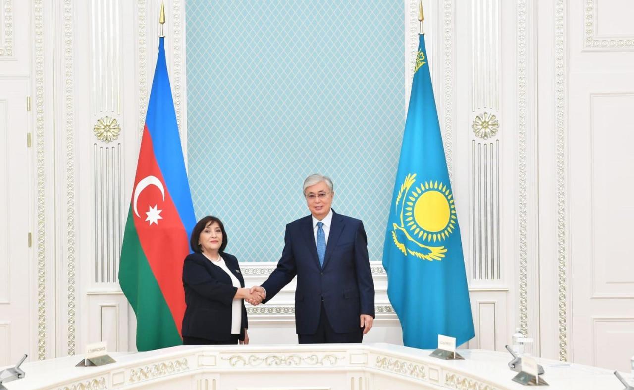 Speaker of Azerbaijani Parliament meets president of Kazakhstan [PHOTO]